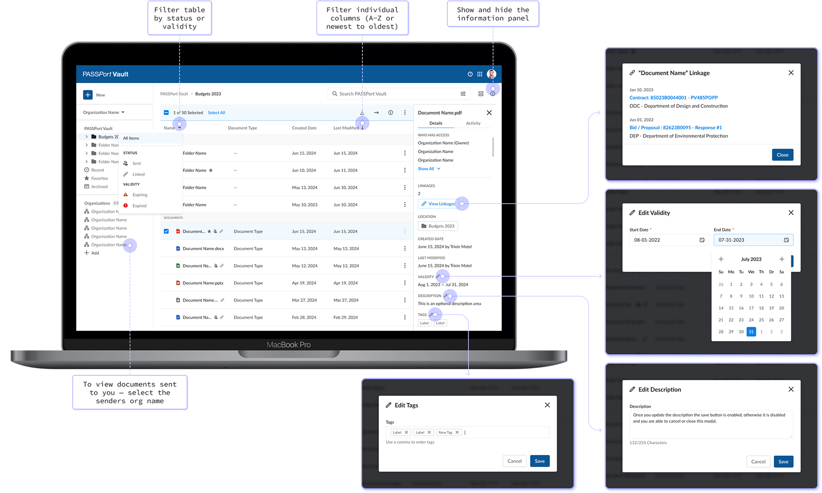 feature: accessing information