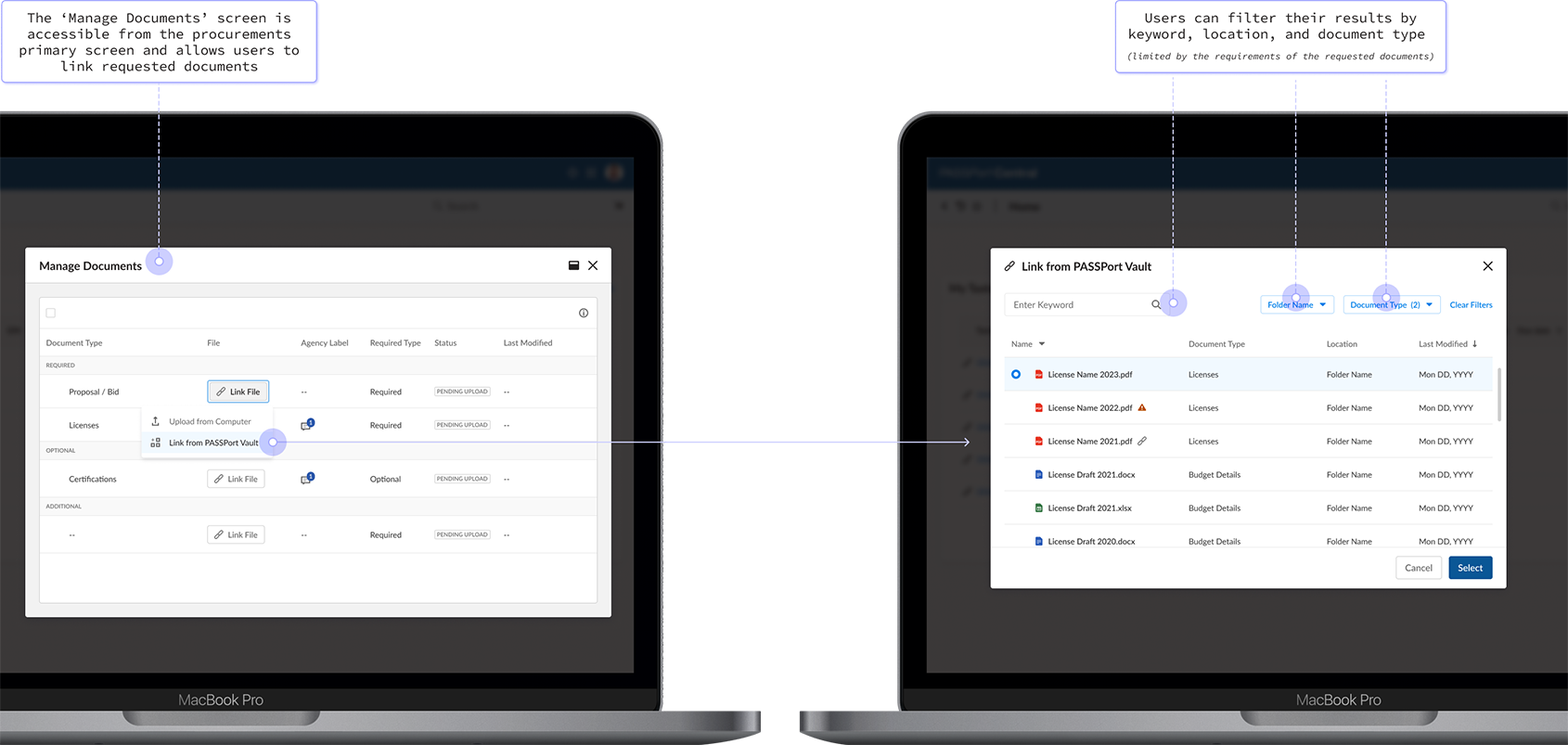 feature: linking documents