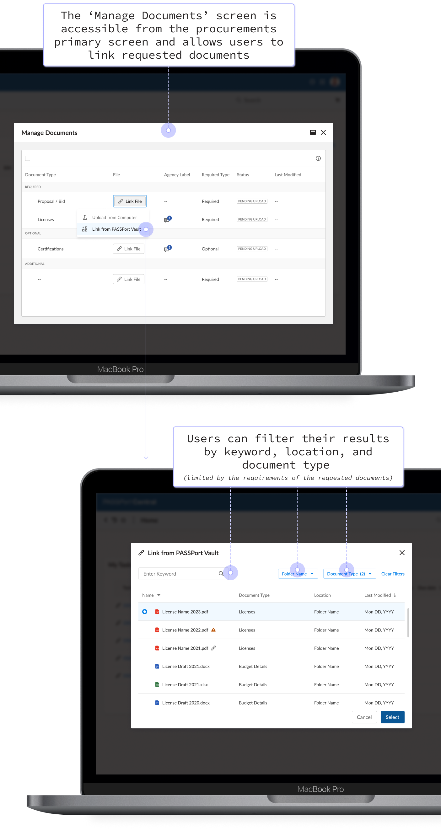 feature: linking documents